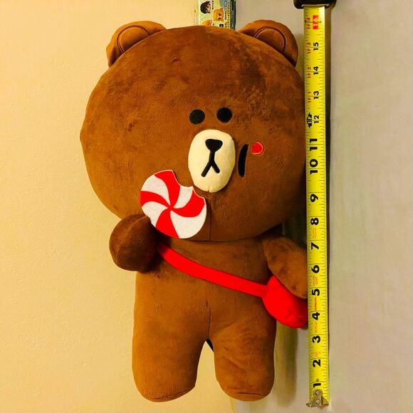 NWT BIG SAN-X Line Friends Candy Brown 16” - Picture 3 of 6